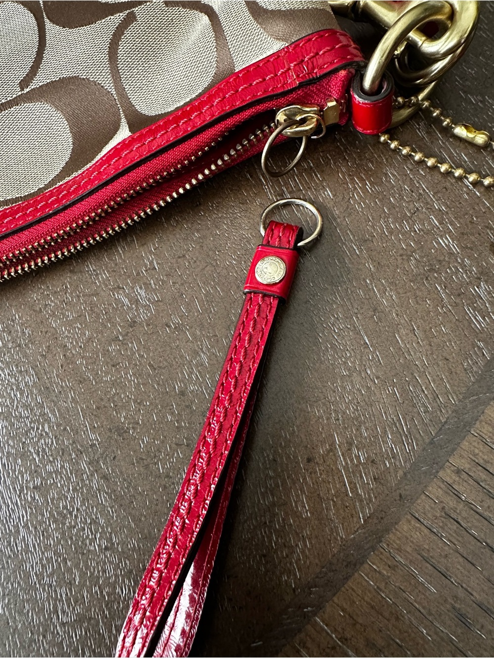 Coach Signature Stripe Hobo Bag *zipper pull fell off but will come w/it - Picture 16 of 16
